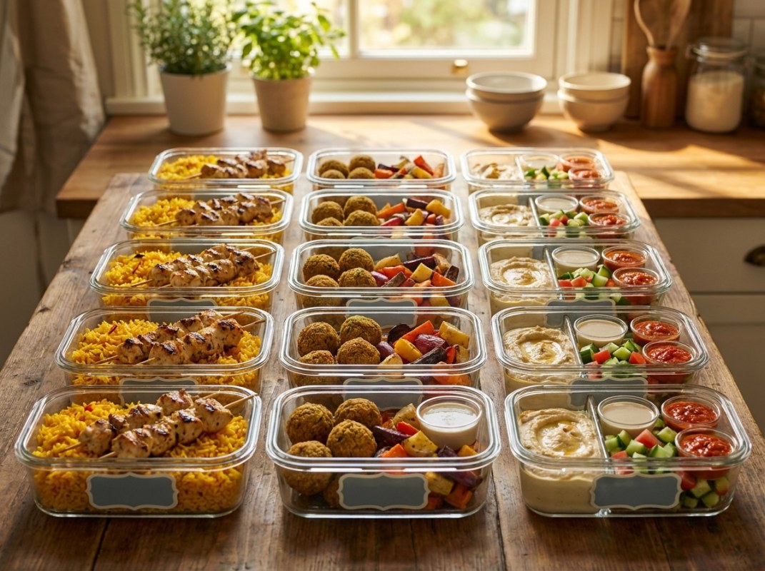 Middle Eastern Meal Prep Plan: 5 Days, $38/Week, High Protein