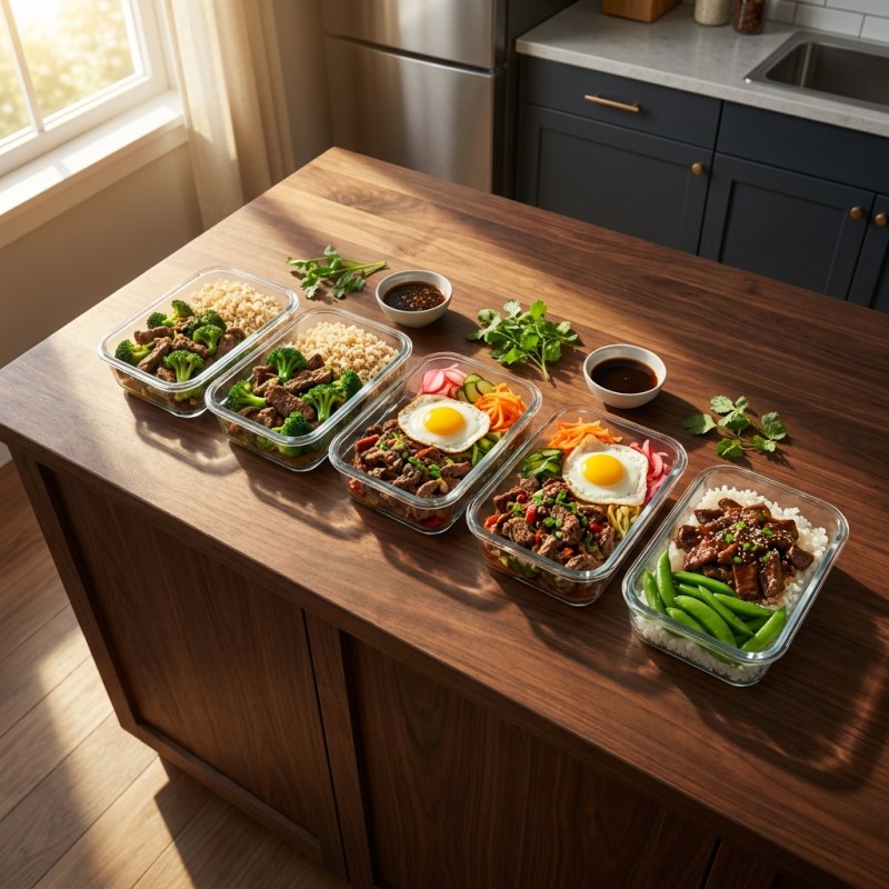 Beef Meal Prep Plan: 5 Days, Asian-Inspired Bowls, $48/Week