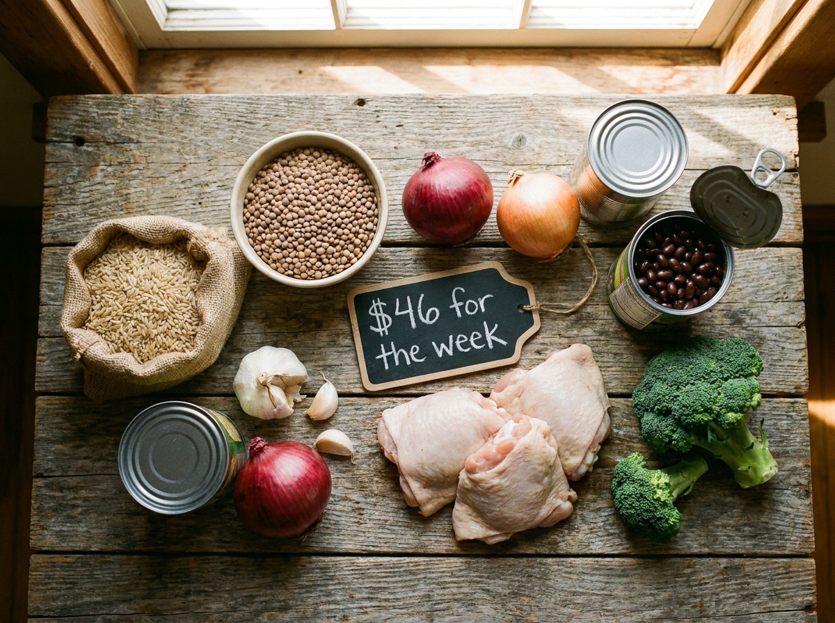 Budget meal prep groceries