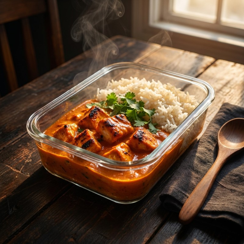 Dairy Free Chicken Tikka-Style Meal Prep: Coconut Milk, 28g Protein