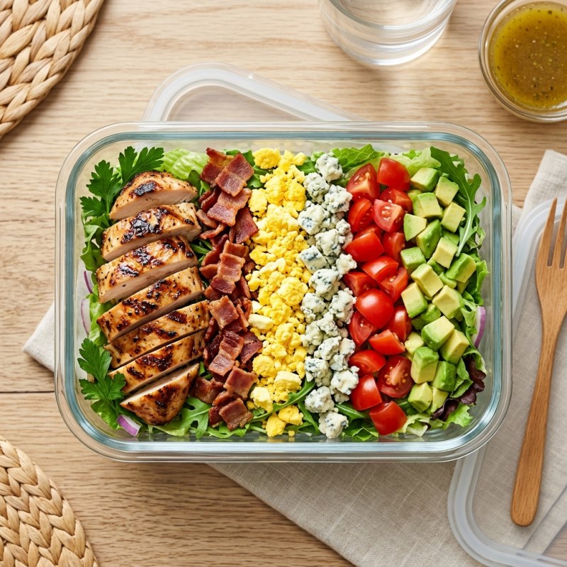 Cobb Salad Meal Prep: The Component Method That Keeps It Fresh 4 Days