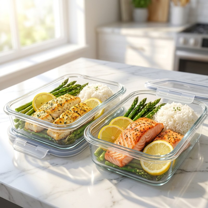Lemon Herb Baked Cod Meal Prep: 4 Portions, $2.80/Serving, 3-Day Storage