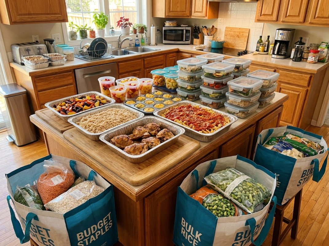 Family Meal Prep — Feed 4 People All Week for Under $100