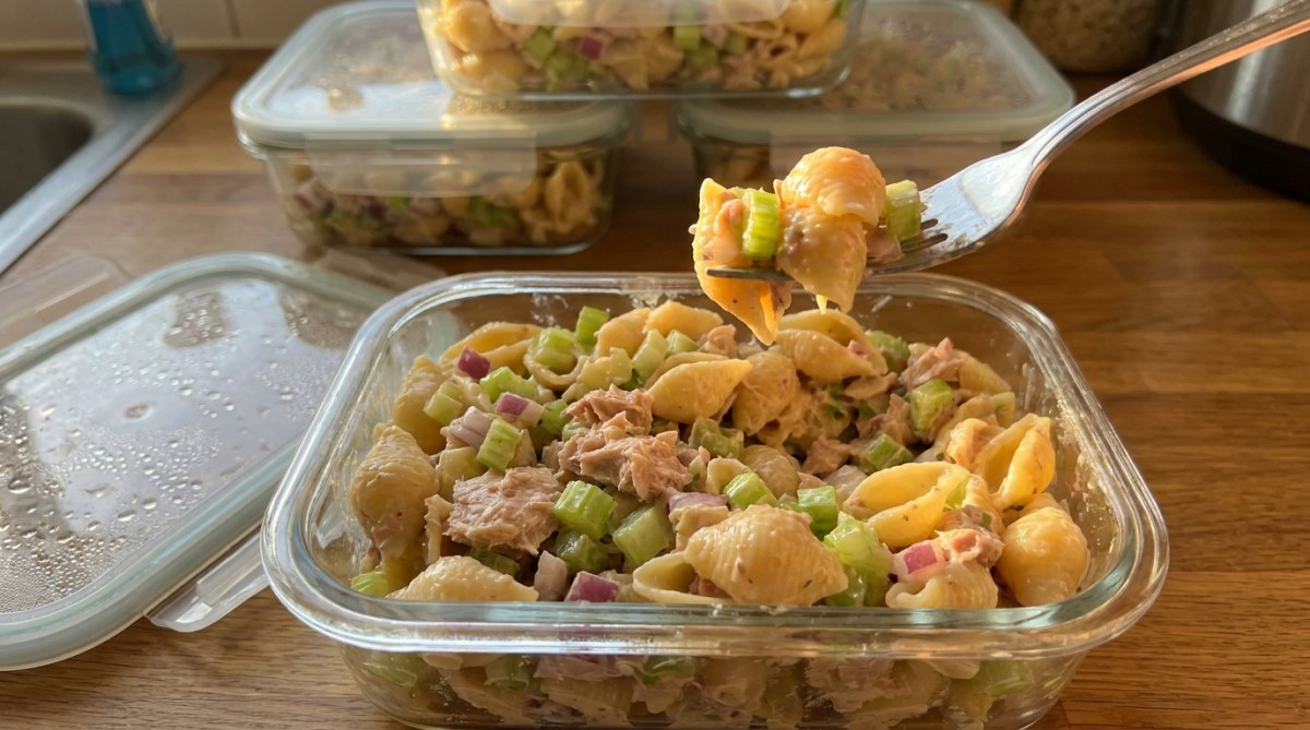 Tuna Pasta Salad Meal Prep: 5 Portions, $0.90/Serving, No Cooking Required