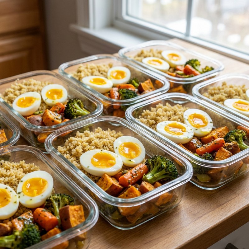 High Protein Tofu and Edamame Bowl Meal Prep (32g Protein, Vegan)