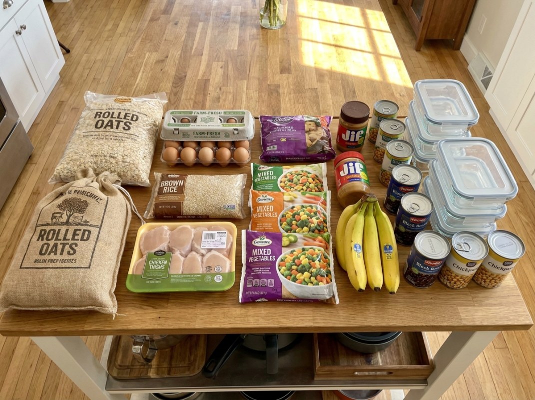 Beginner Meal Prep Shopping List — $35 for a Full Week