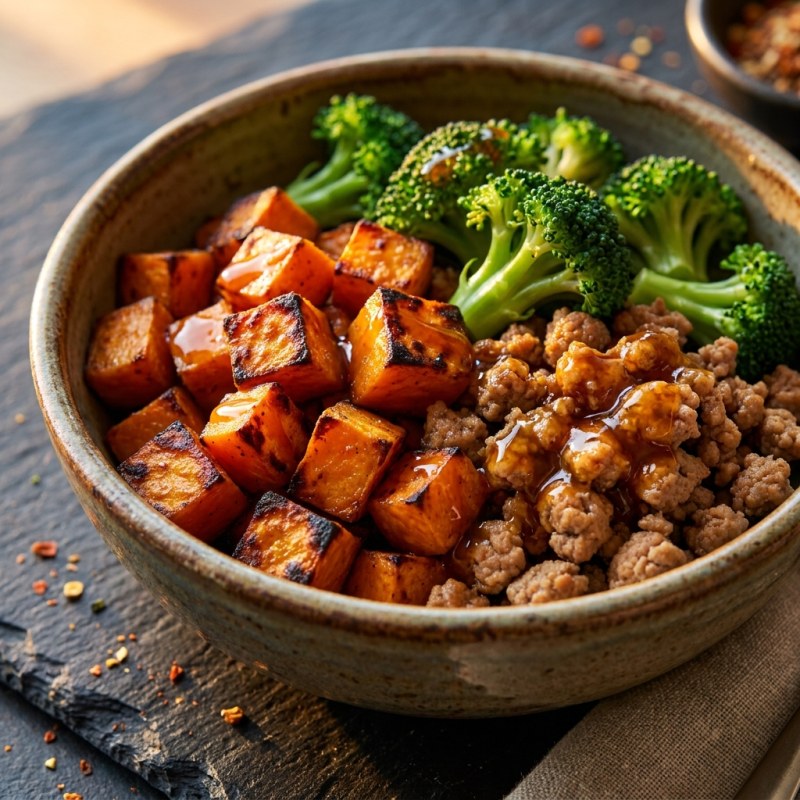 Ground Turkey and Sweet Potato Meal Prep Bowls: $1.70/Serving, 28g Protein
