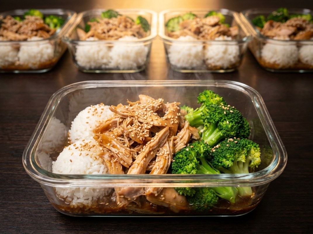 Rotisserie Chicken Rice Bowls Meal Prep: 5 Portions in 15 Minutes