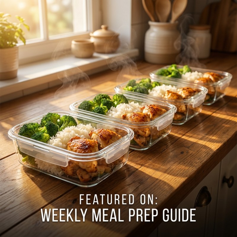 5-Day Beginner Meal Prep Plan: 90 Minutes, One Shopping Trip, Zero Experience Needed