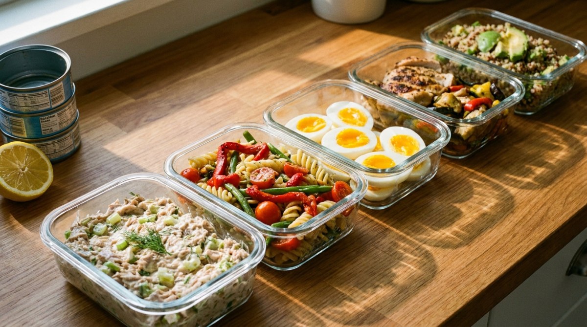 Tuna Meal Prep Plan: 5 Days, $22 Total, High Protein, No-Cook Lunches