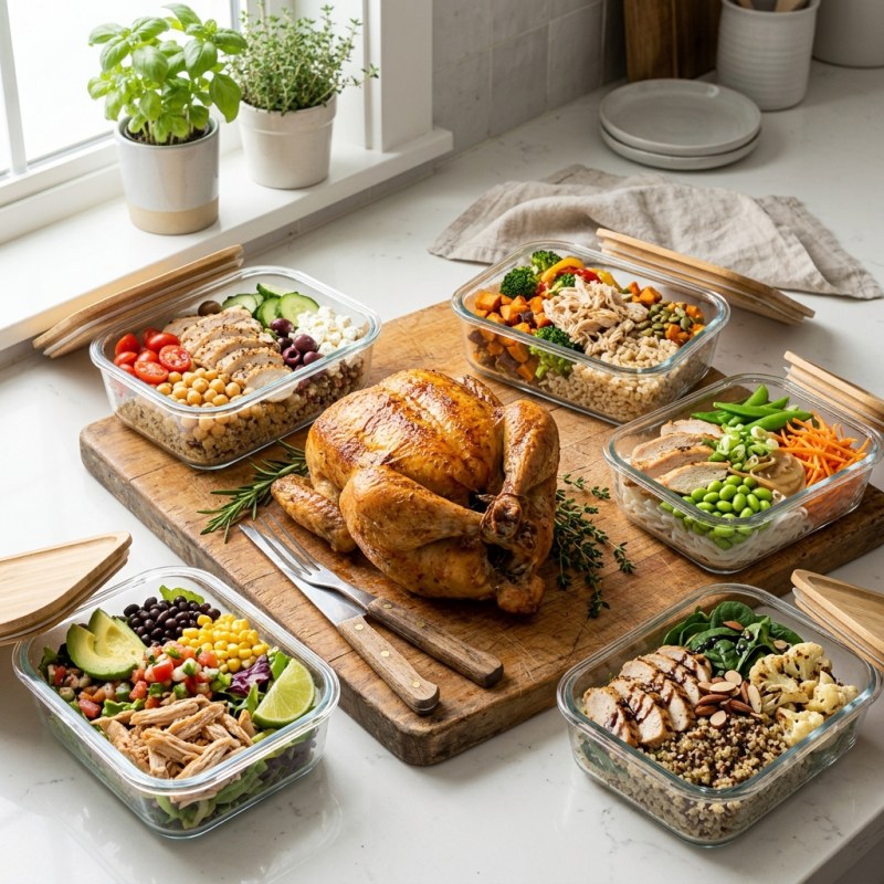 Rotisserie Chicken Meal Prep Ideas: 10 Meals From One $7 Bird