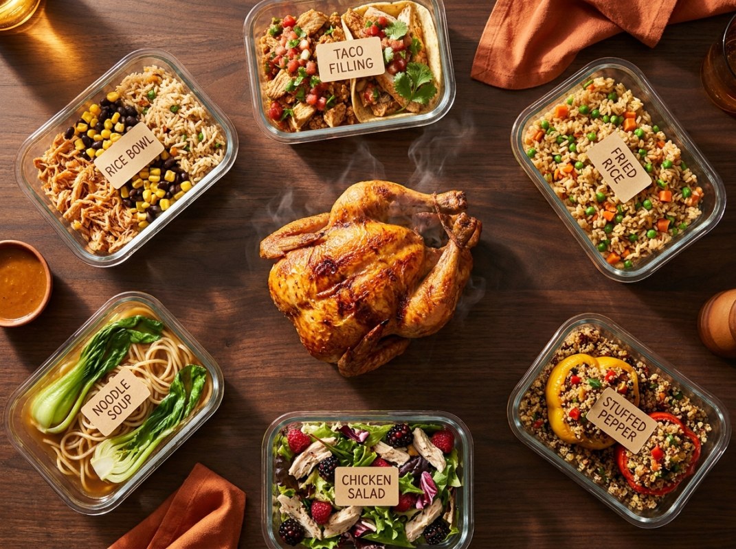Meal Prep With Rotisserie Chicken: 12 Ways to Use One Bird All Week