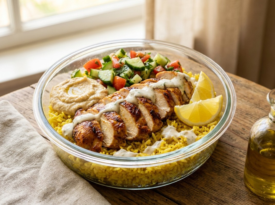 Shawarma-Spiced Chicken Thighs Meal Prep (26g Protein, $1.90/Serving)