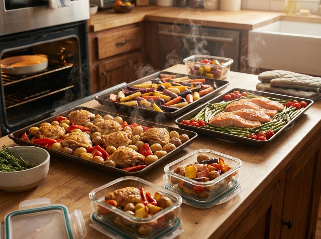 Sheet Pan Meal Prep Sunday: 6 Complete Dinners in 35 Minutes