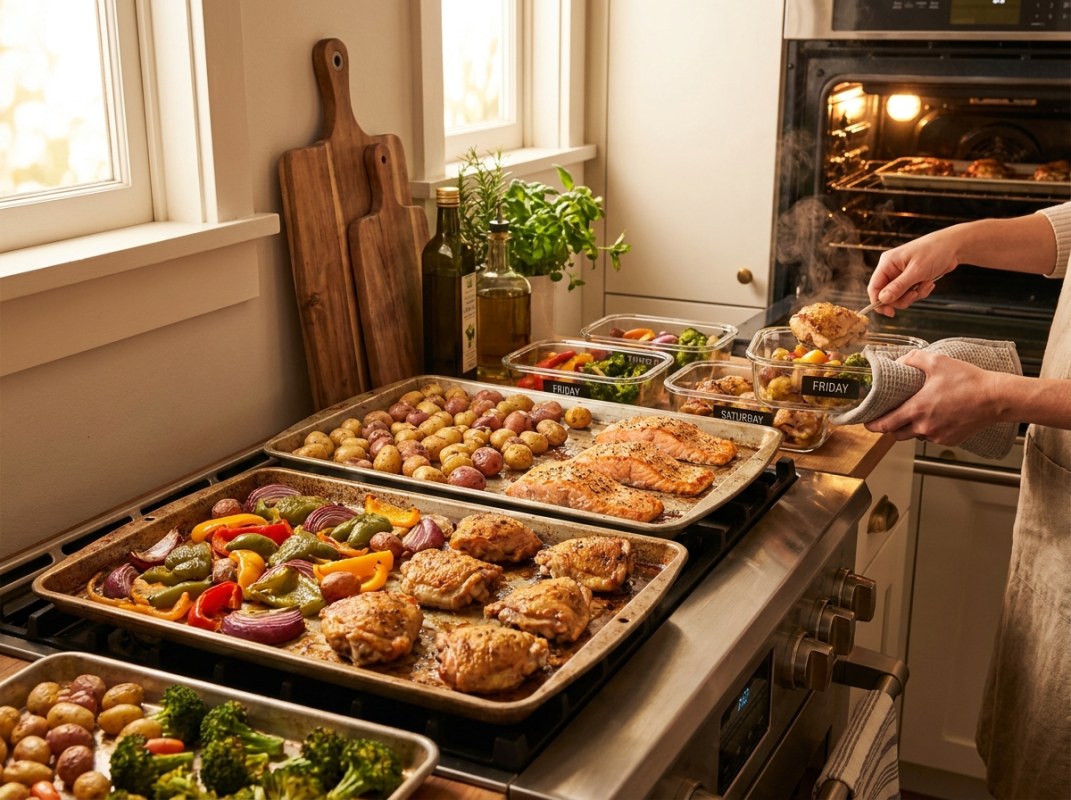 Sheet Pan Meal Prep — One Pan, Five Days, Minimal Cleanup