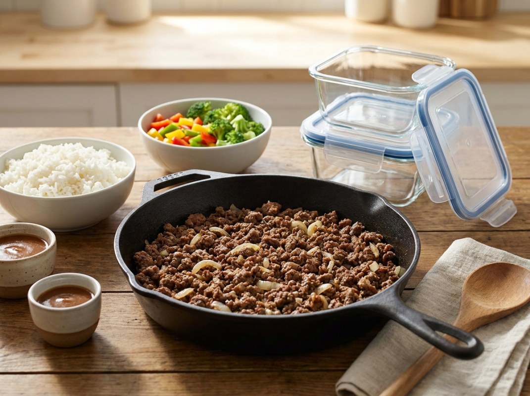 Beef-Based Meal Prep Plan: 5 Days, $41/Week, 125g Protein Daily