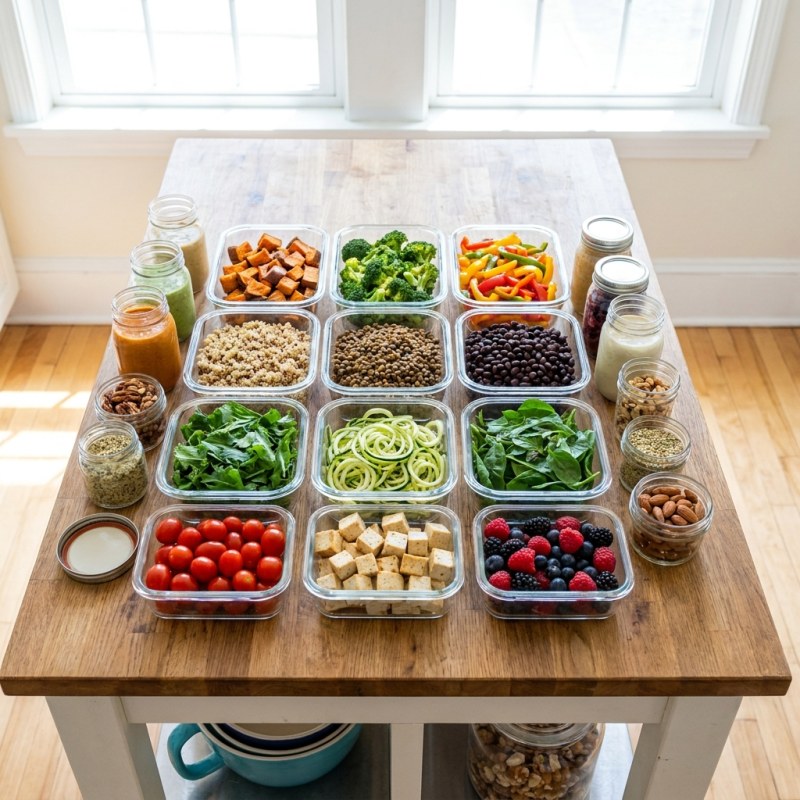 Budget Vegan Meal Prep Plan: 5 Days, $24 Total, Complete Nutrition