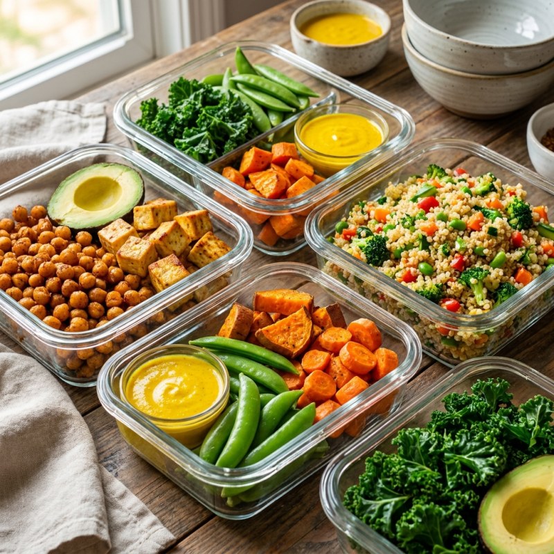 Vegetarian 5-Day High Protein Meal Plan: 105g Protein Daily, No Meat
